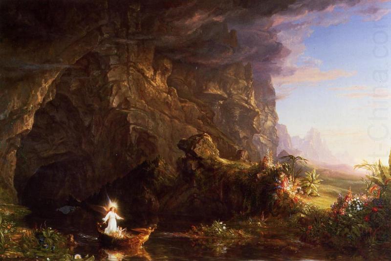 The Voyage of Life Childhood, Thomas Cole